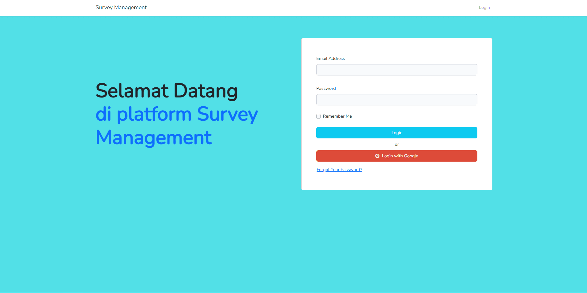 Survey Management System